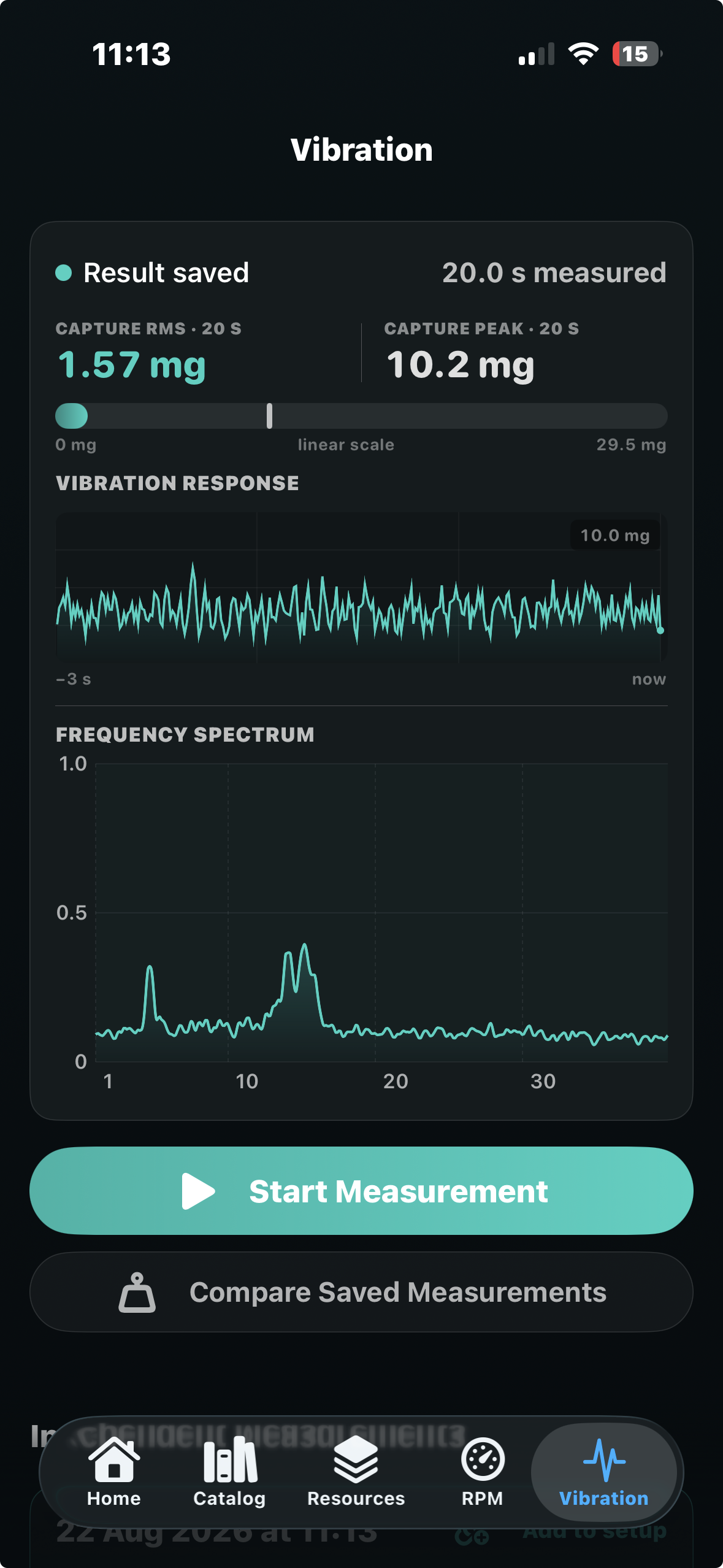 Resonance Lab low-frequency vibration measurement